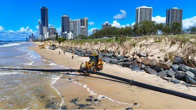 Cyclone Alfred's aftermath caused significant sand erosion and loss on the Gold Coast's beaches.
