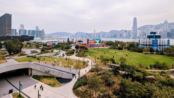 The West Kowloon Cultural District brings landmarks like the Hong Kong Palace Museum, M+, Freespace, and Xiqu Centre into one cohesive development.