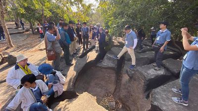 Dinosaurs and other animal fossils like ancient elephants have been found in Khorat UNESCO Global Geopark.