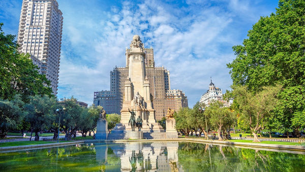 Plaza de Espana has undergone a US$85 million renovation with higher accessibility in the form of new pedestrian and cyclist areas, and greener features.