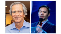 Enrique K. Razon Jr (left) and Manny Pacquiao (right) want to modernise an ageing electricity network, reduce frequent blackouts, improve service reliability, and support economic growth in southern Philippines through private investment.