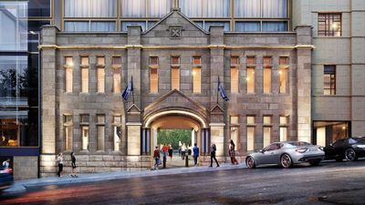 The Tasman connects Salamanca Place with a modern facade on Murray Street to create a design vision of contrasts.