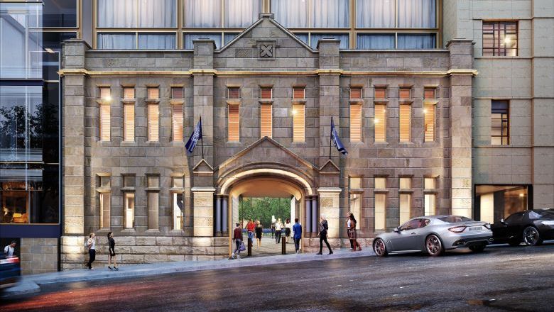 The Tasman connects Salamanca Place with a modern facade on Murray Street to create a design vision of contrasts.