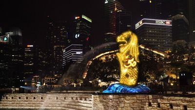 The Merlion will be lit up every evening in celebration of its 50th birthday.