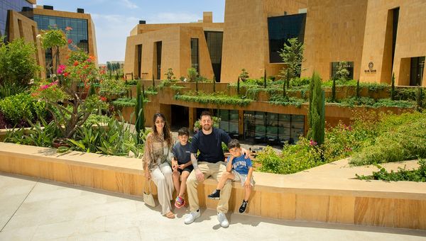 Messi and family at VIA Riyadh, the Saudi capital’s new luxury destination.