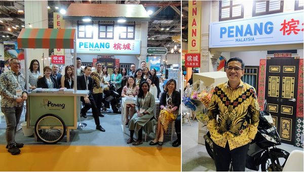 Penang State Executive Councillor for Tourism & Creative Economy Wong Hon Wai (right) aims to amplify tourism by harnessing Penang's convention sector and vibrant cultural heritage.