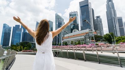 With the ease in restrictions, Singapore aims to raise its airport passenger volumes to at least 50% of pre-Covid levels this year and restore the city's status as a leading air hub.