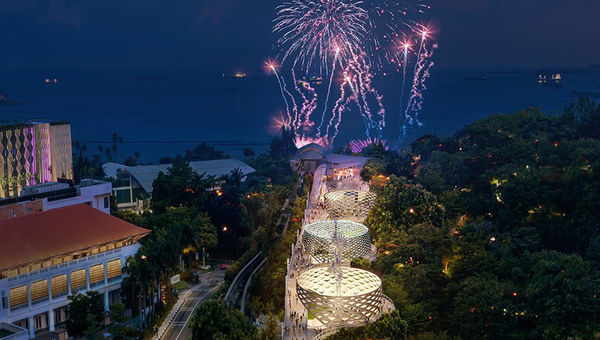 Sentosa Sensoryscape is an experiential sensory public park that links the urban heart to the natural wonders of Sentosa.