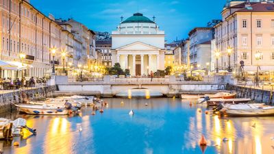Trieste doesn’t have anything on the scale of the canals of Venice, but it does have a Grand Canal in its city centre.