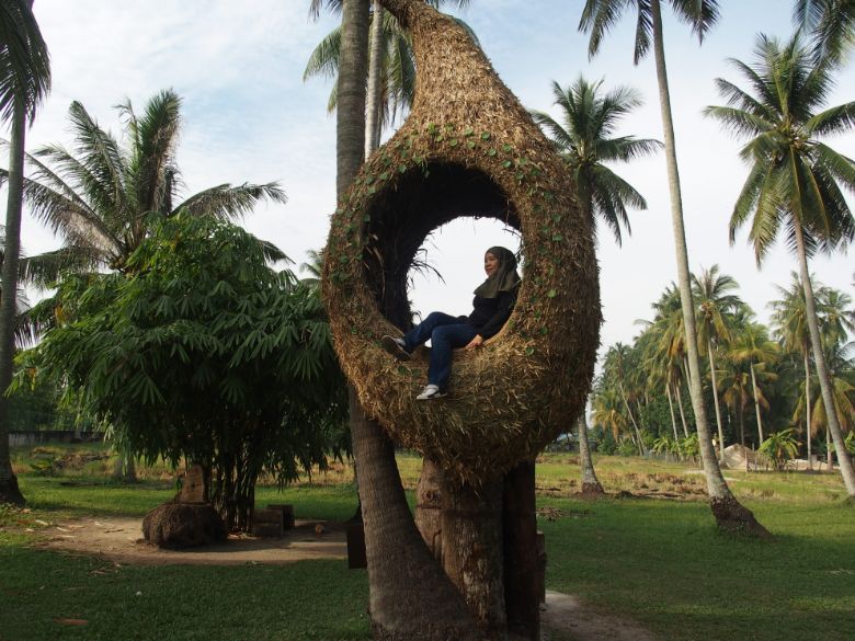 Care to be a bird in the nest? One of the Instagram-friendly installations in Kampung Agong.