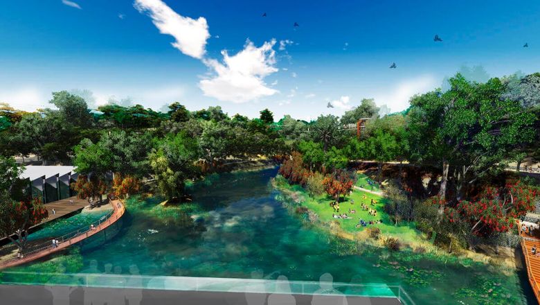 An artist’s impression of Taman Tugu