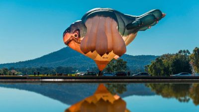 Skywhale, created by Australian artist Patricia Piccinini and now part of the National Gallery of Australia collection, is scheduled to fly on Canberra Day, Monday March 9.