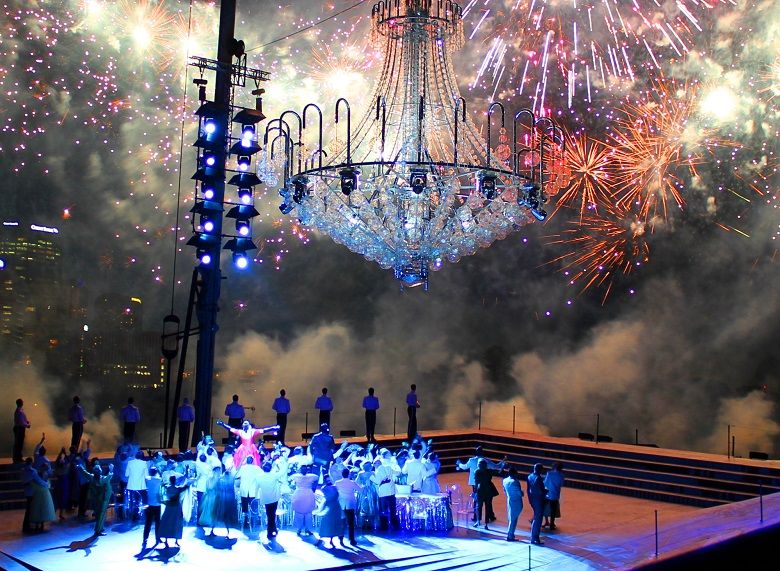 Verdi’s classic La Traviata will be performed against the backdrop of the city skyline, Sydney Opera House and Harbour Bridge.