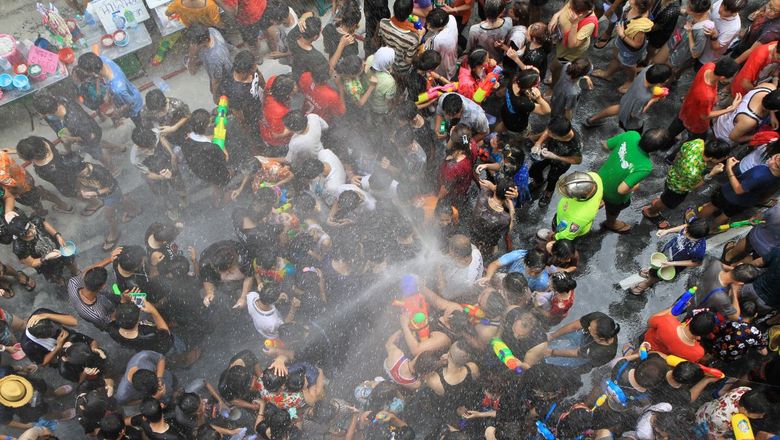 Thailand’s Songkran kicked off on Saturday, attracting revellers locked in water fights to ravers at a dance music festival.