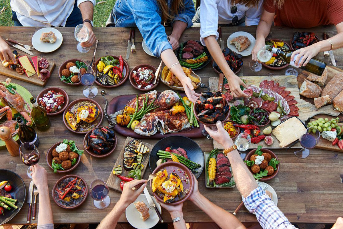 Swan Valley food gathering.