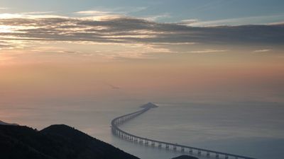 Recent opening of the Hong Kong-Zhuhai-Macau Bridge, a mega infrastructure project on the Greater Bay Area.
