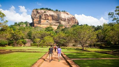 Sri Lanka hopes to welcome a record number of visitors this year. Pictured: Sigiriya Lion Rock Fortress.