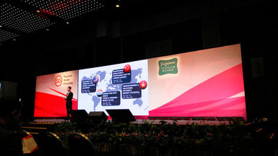 Lionel Yeo, STB’s chief executive, speaking at the Tourism Industry Conference 2018.
