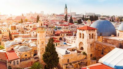 The view over the old city of Jerusalem.