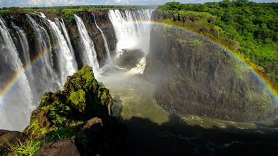 Victoria Falls in Zimbabwe.