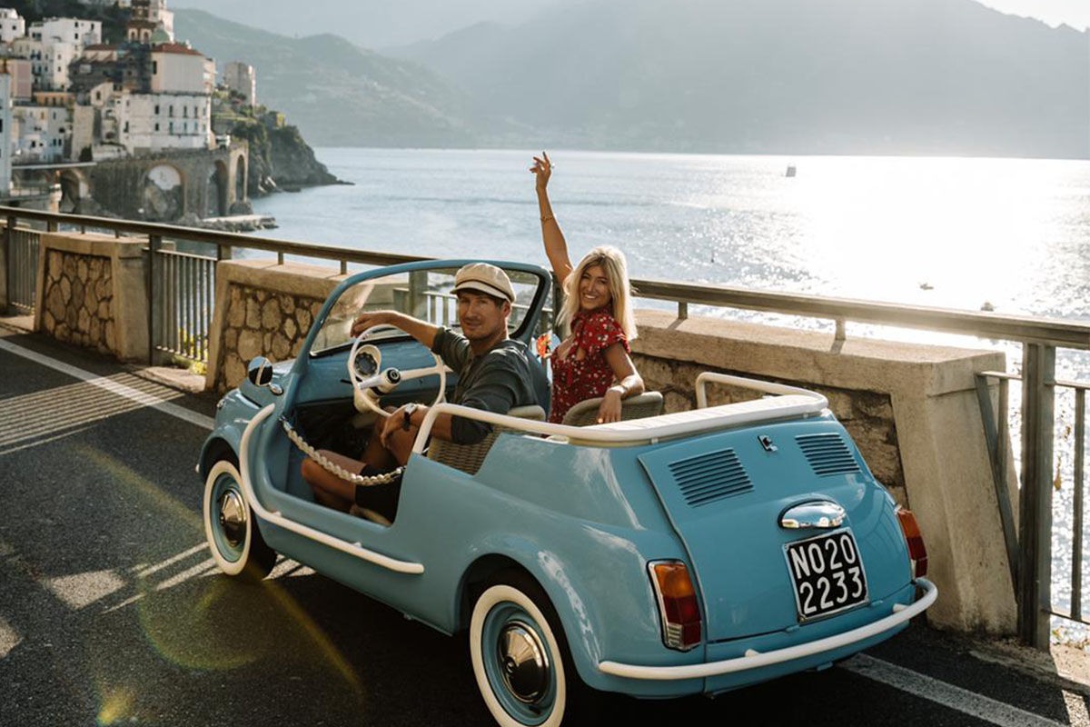 Hertz has unveiled a new all-electric version of the classic 1960s Fiat 500 Spiaggina, which was made available for rent from late June.