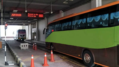 Transport operators are charged an entry fee for tourist pick-ups and drop-offs at KLIA2.