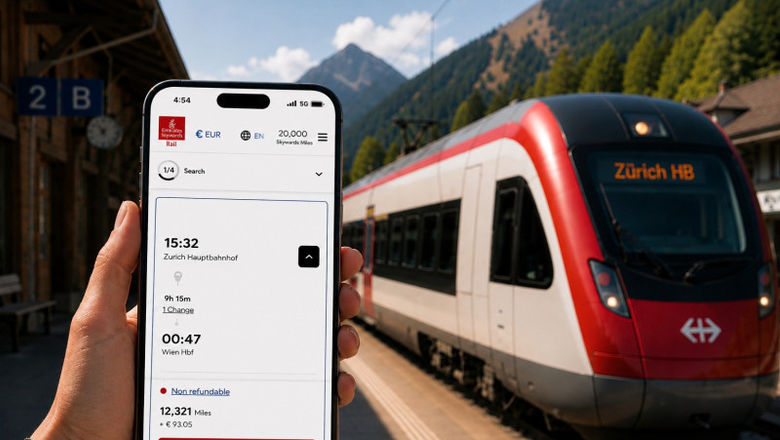 Emirates Skywards members can access more than 40 major rail operators across 12 European countries.