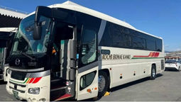 The double-decker ‘Deep Sleep’  bus accommodates  24 passengers in bunk beds.