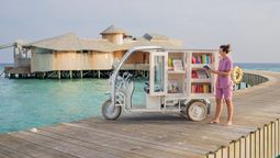 The Barefoot Bookseller driving the Book Tuk Tuk will also offer other literary-related events.