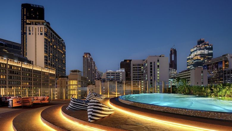Making a splash, the Gems pool.
