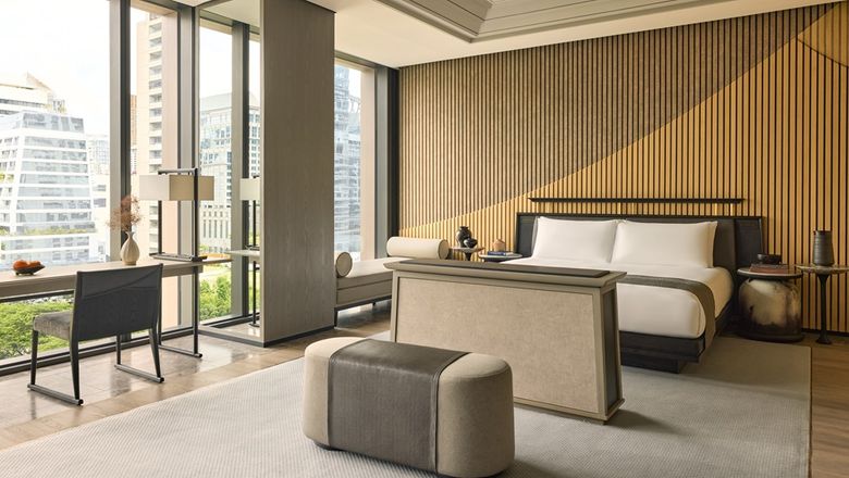 Aman Nai Lert Bangkok features 52 suites, with sizes starting at 94 square metres.
