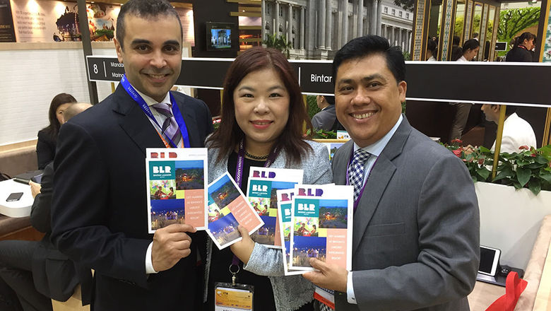 (Left to Right) Bintan Lagoon Resort’s Moe Ibrahim, president director, Agnes Tan, director of sales and Gerald Hendrick, vice president - Business Development.