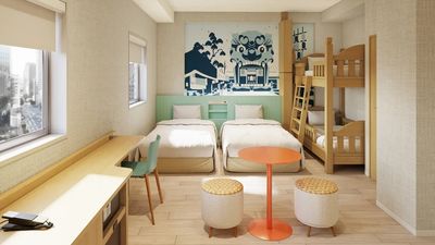The family room sleeps up to four travellers.