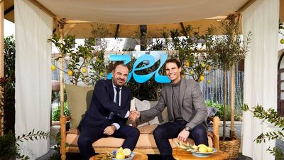 Melia Hotels CEO Gabriel Escarrer (left) with tennis legend Rafael Nadal.