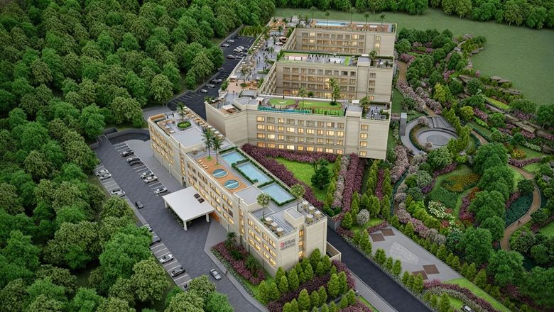 Hilton Garden Inn Busan Gijang is part of a mixed-use development project.