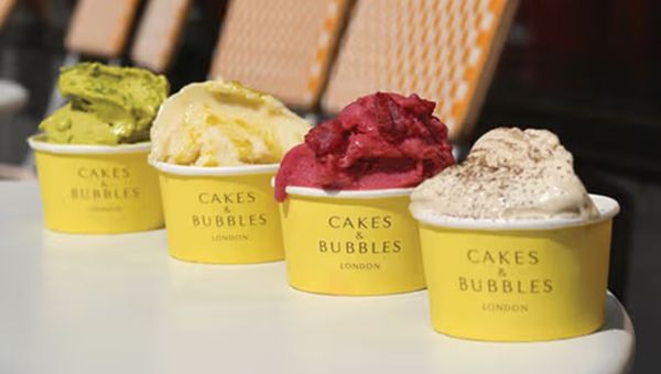 London's Hotel Cafe Royal launched a new range of artisan ice creams at its Cakes & Bubbles eatery.