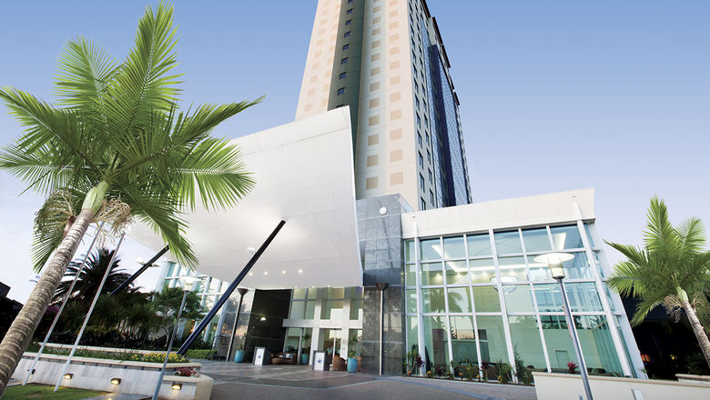 Hotel and spa exterior.
