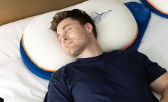 The custom-designed pillow turns the sounds of breakfast into bedtime white noise.