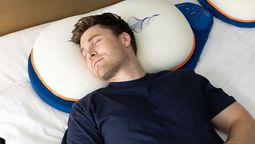 The custom-designed pillow turns the sounds of breakfast into bedtime white noise.