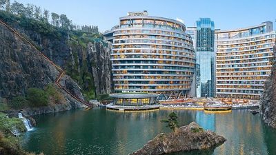 Intercontinental Shanghai Wonderland was built by Shimao Group to expand its presence in China's culture and tourism market.