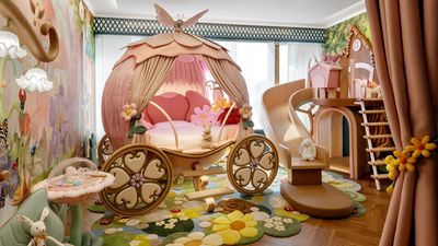 Island Shangri-La Hong Kong’s fairy garden kids room.