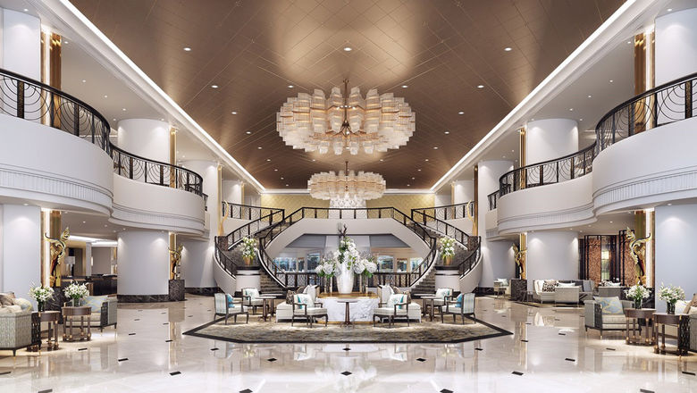 The lobby at Athenee Hotel, a Luxury Collection Hotel, Bangkok.