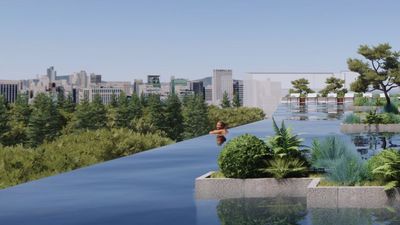 Maison Delano’s pool with a view in Seoul.
