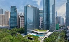 The 98.7m-tall property will sit within the Ayala Triangle Gardens.