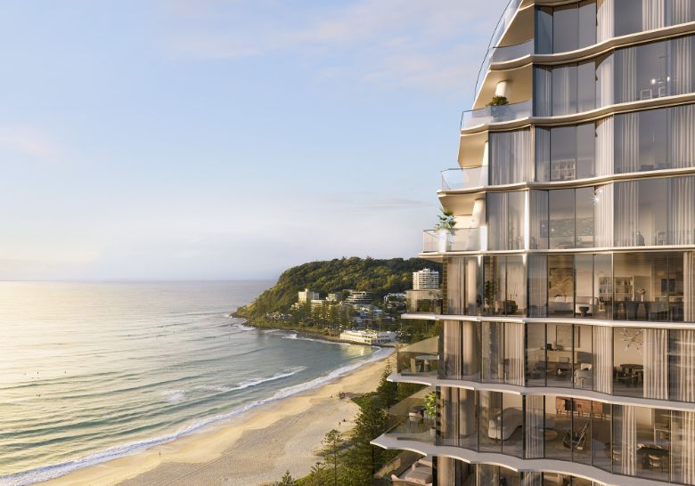 An artist's rendering of the Mondrian Gold Coast hotel in Australia.