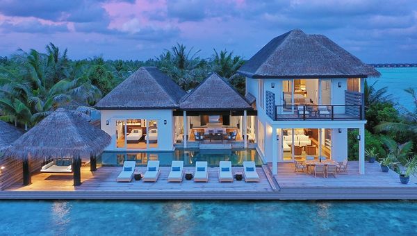 The Two Bedroom Beach Pool Residence can sleep up to six guests in its expansive space. The Two Bedroom Beach Pool Residence can sleep up to six guests in its expansive space.