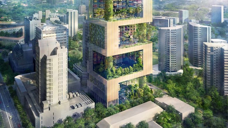 Pan Pacific Orchard, a green oasis in Singapore.