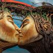 The popular Timeless Kiss statue at The Peak.