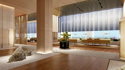Ritz-Carlton Fukuoka’s modernist spaces will incorporate local art traditions such as Hakata-ori weaving and woven bamboo.