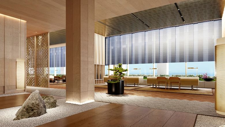 Ritz-Carlton Fukuoka’s modernist spaces will incorporate local art traditions such as Hakata-ori weaving and woven bamboo.